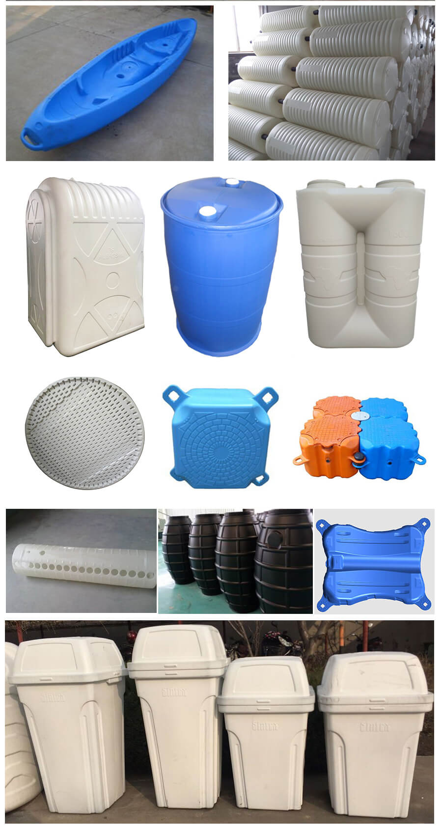 blow molding machine application PP solar tank