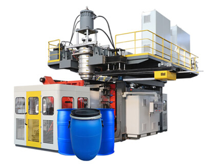 double ring drum blow molding machine